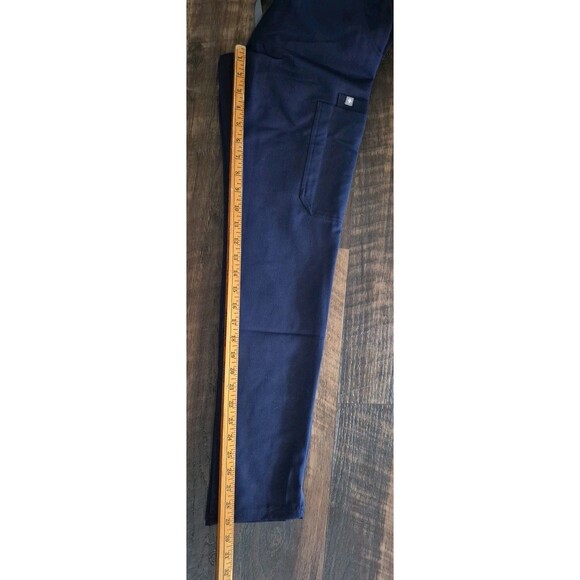 Figs Yola With Yoga Waistband Skinny Women's Scrub Pants XXS Navy - Picture 9 of 9